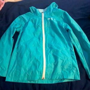 Blue kids medium Columbia rain jacket